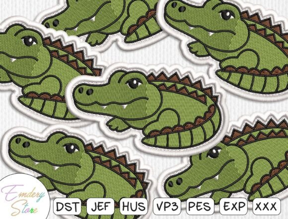 Adorable Alligator Patch Embroidery Design Review