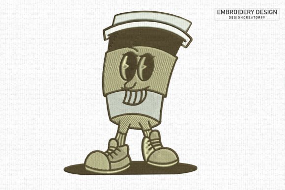 Retro Coffee Cup Character: A Designer's Review for Real Projects