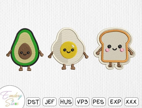 Review: Breakfast Food Patch Embroidery Set for Etsy Shops