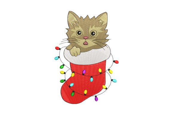 Review: Christmas Cat in a Stocking for Business Merch