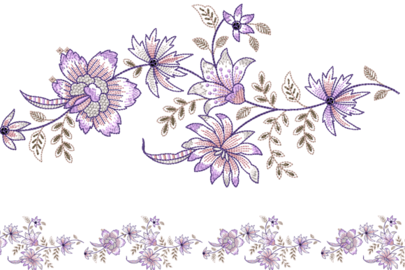Review: Floral Embroidery Border Design for Business Merch