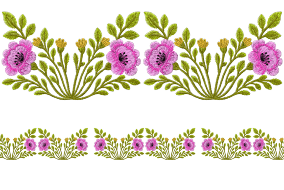 Review: Floral Embroidery Borders Motifs for Etsy Shops