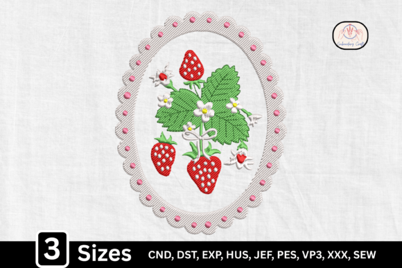 Review: Floral Strawberry Oval Monogram Frame