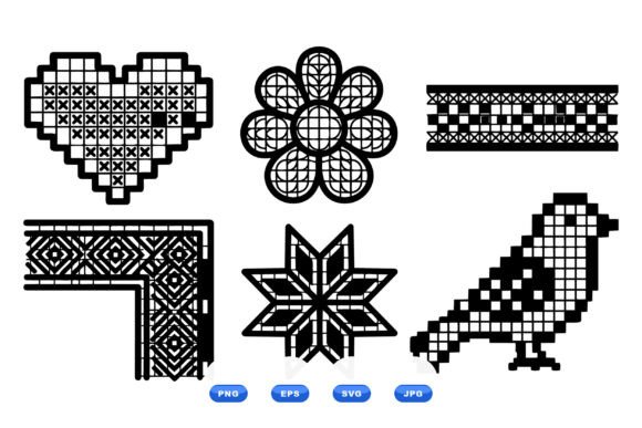 Review: Pixel Folk Embroidery SVG Pack for Apparel